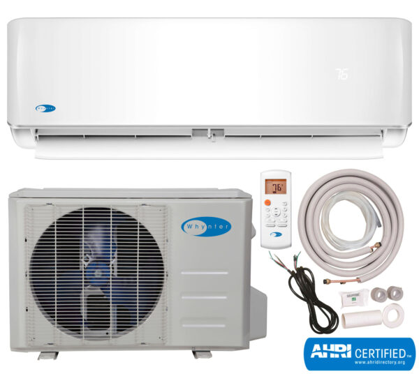 Whynter MSFS-036H23016-01NEF Mini Split Inverter Ductless Air Conditioner System & Heat Pump Full Set SEER 16 36000 BTU 230V