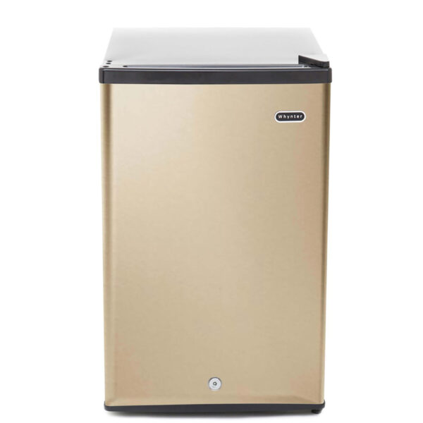 Whynter CUF-210SSG 2.1 cu.ft Upright Freezer with Lock in Rose Gold