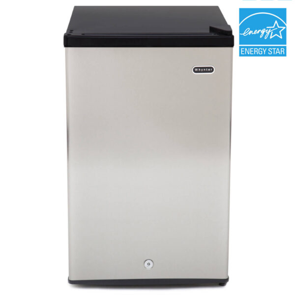 Whynter CUF-301SS 3.0 cu. ft. Energy Star Upright Freezer with Lock - Stainless Steel