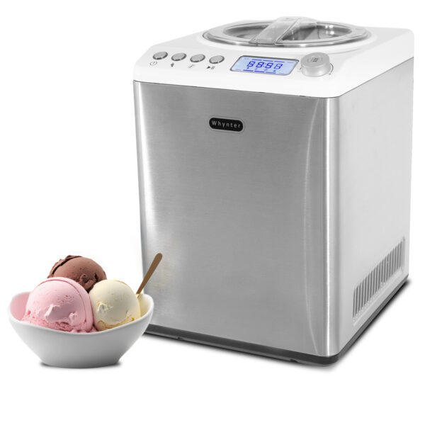 Whynter ICM-255SSY Stainless Steel 2.6 Quart Upright Ice Cream Maker with Yogurt Incubator and Stainless Steel Bowl & Churn Blade