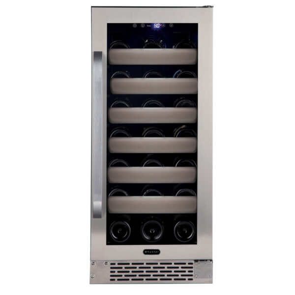 Whynter BWR-331SL Elite 15" 33 Bottle Seamless Stainless Steel Door Single Zone Built-in Wine Refrigerator
