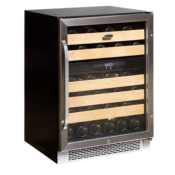 Whynter BWR-462DZ/BWR-462DZa 24" 46 bottle Dual Temperature Zone Built-In Wine Refrigerator