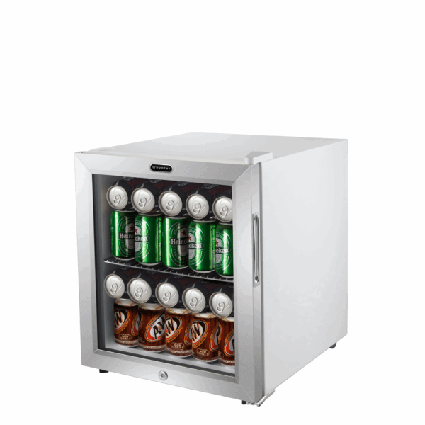 Whynter BR-062WS 17" 68 Can Freestanding Beverage Refrigerator cooler With Lock Stainless Steel