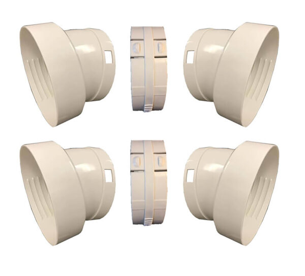 Whynter ARC-HCSET2-V2 Whynter Dual Hose Portable Air Conditioner Two-Hose Extender Set for Version 2 Models: ARC-12SD, ARC-12SDH, ARC-14S, ARC-14SH, ARC-143MX, ARC-141BG (compatible with 5.9″” diameter hoses)