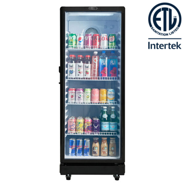 PROTECH CDM-710BW Commercial Merchandiser Refrigerator - 7.1 Cu Ft Beverage Display Cooler with ETL Sanitation Certification